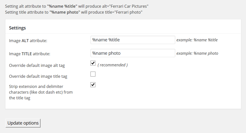 SEO friendly images