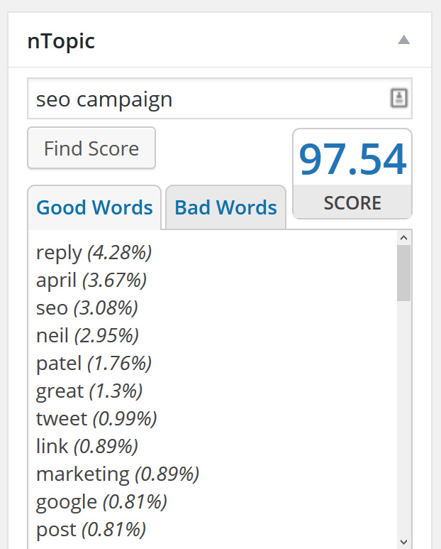 ntopic wordpress plugin screenshot 2