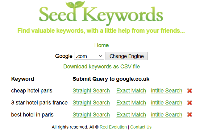 seed keywords tool 2