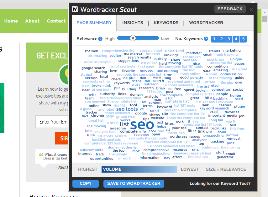 wordtracker scout