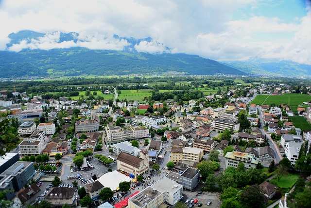 Liechtenstein Cidade Arquitetura Edifícios
